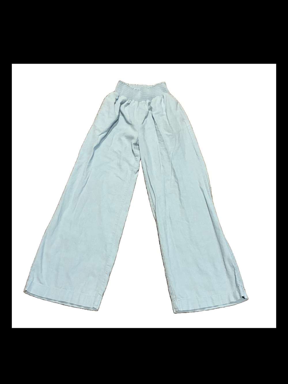 J. Roberts High Rise Light Blue Wide Leg Women's Pants Size Medium